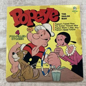 Vintage Popeye The Sailor Man Lp Self-Titled (4 Fun-Filled Stories) On Peter Pan